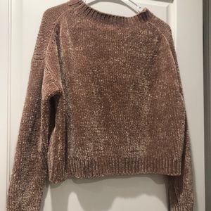 Taupe chenille sweater